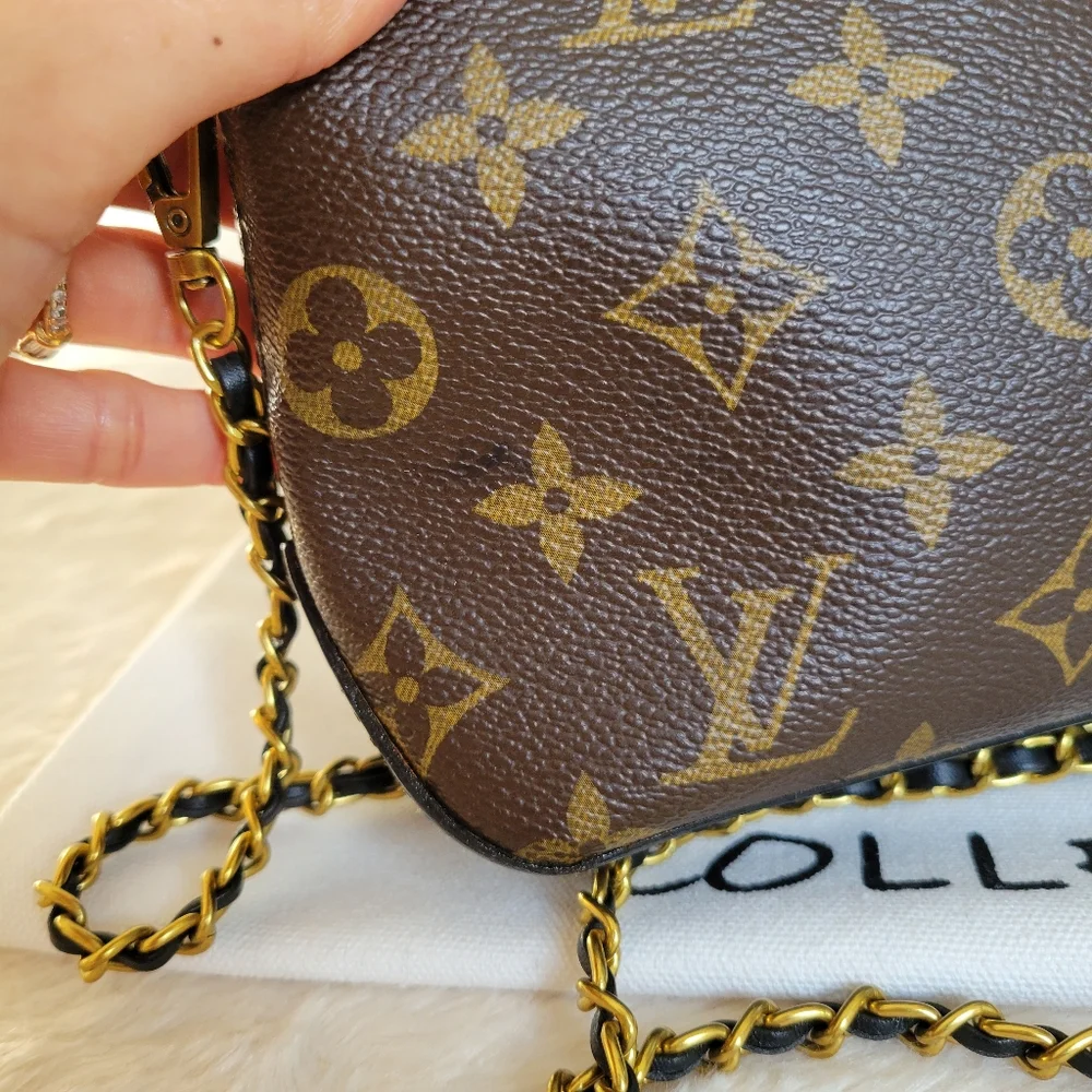 Louis Vuitton Chain Crossbody Shoulder Bag Trotteur Monogram - Picture 9 of 16